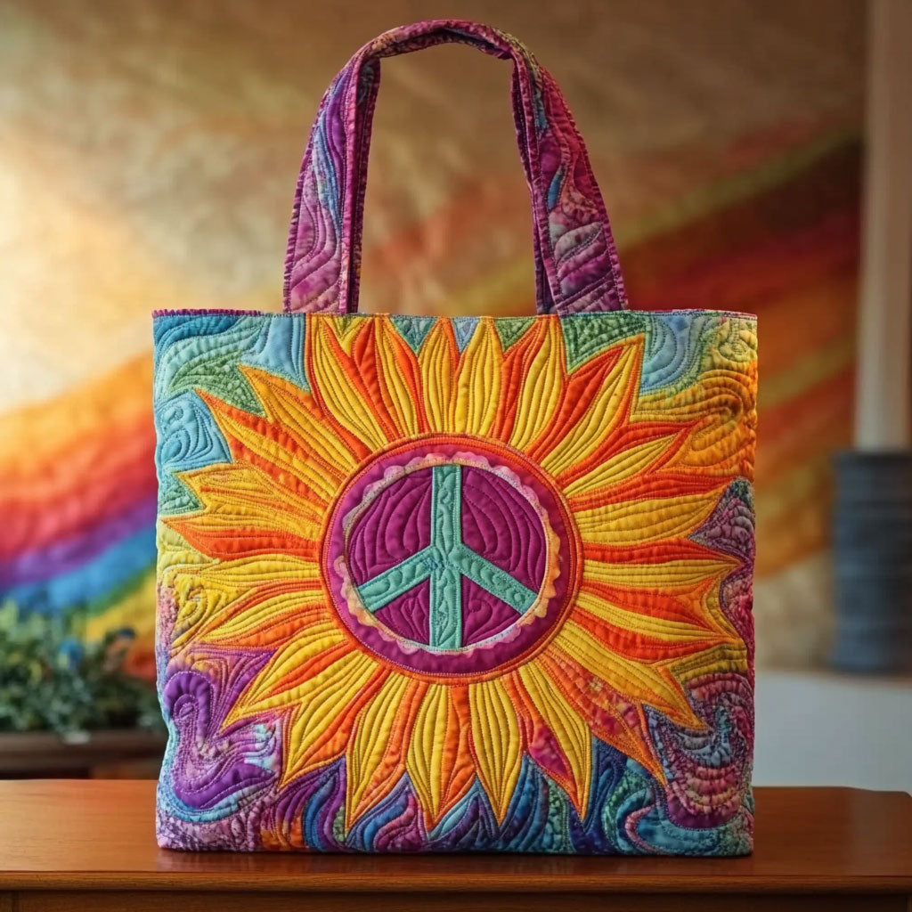 Ücretsiz Ruh Ayçiçeği Dikişli Tote Çanta