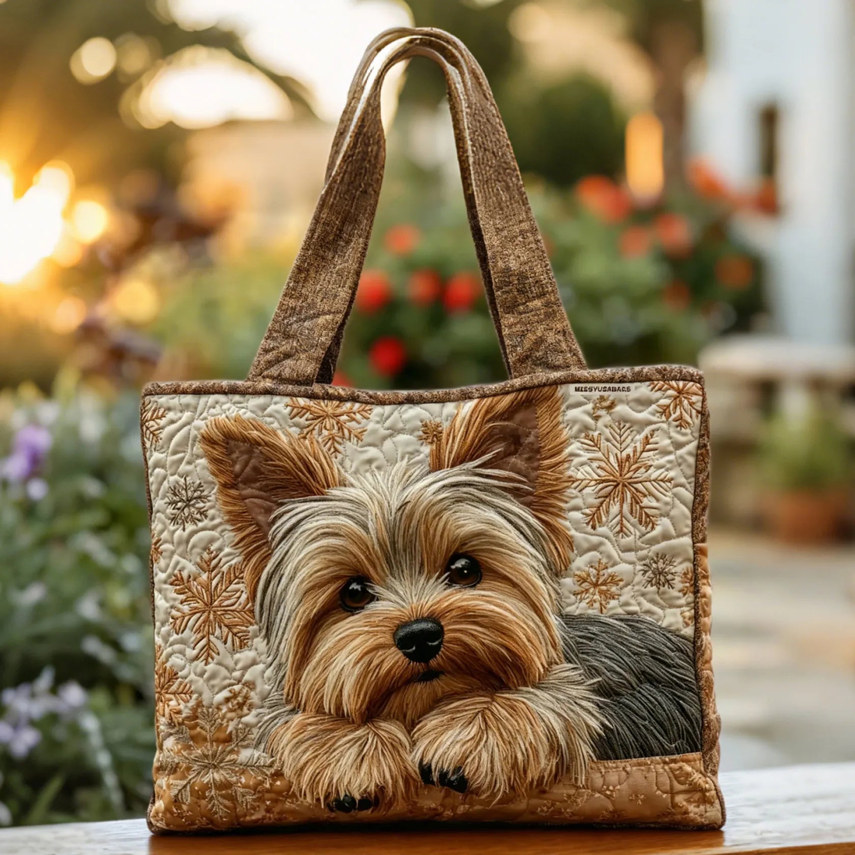 El Yapımı Çanta - Sevimli Yorkshire