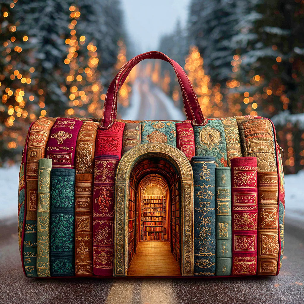 Gizli Kütüphane Yastıklı Duffle Çanta