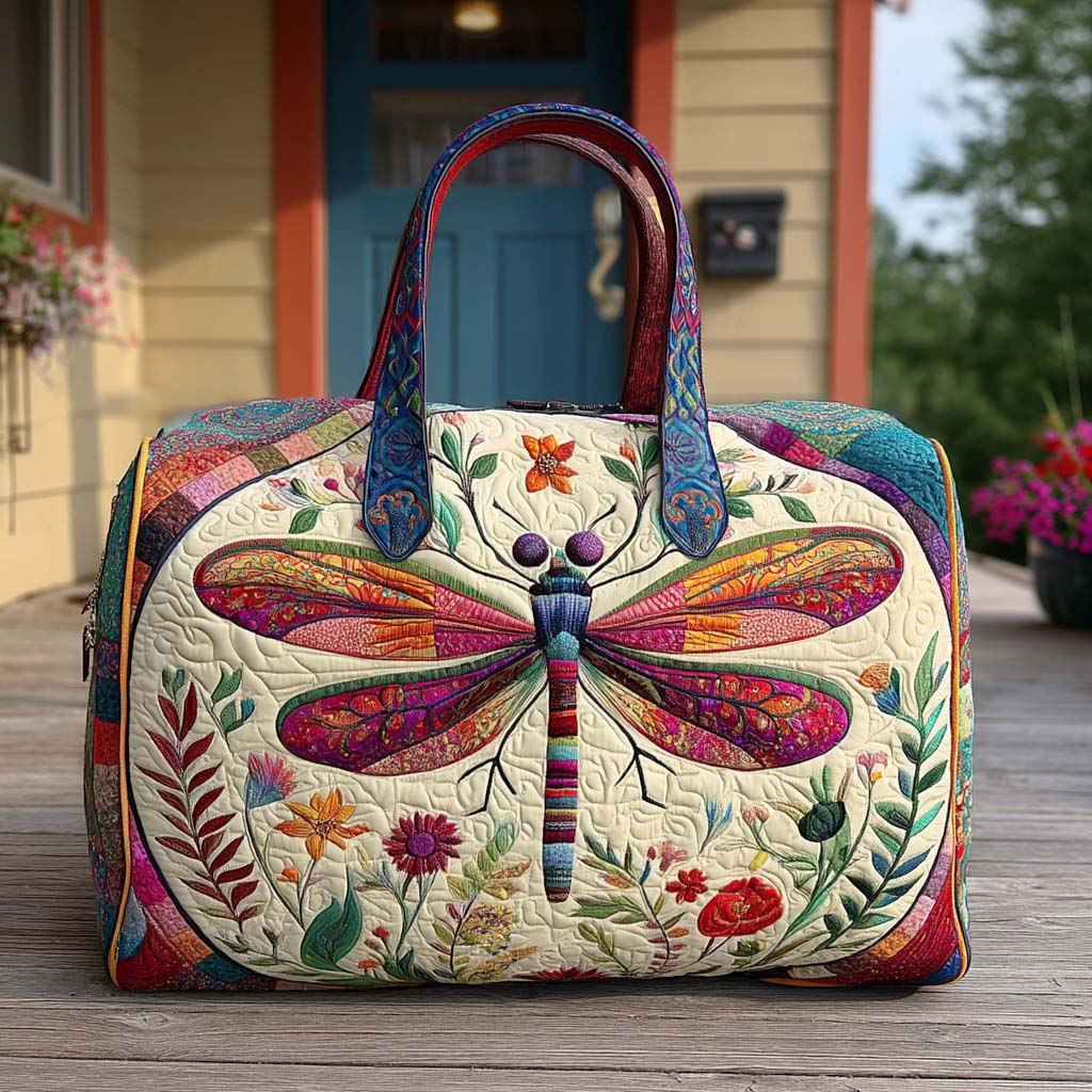 Rustik Flutter Dikişli Seyahat Çantası