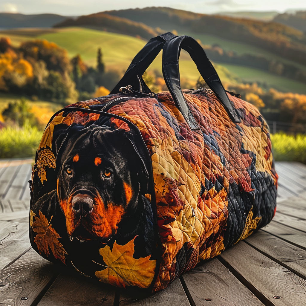 Rustik Grove Rottweiler Yastıklı Seyahat Çantası